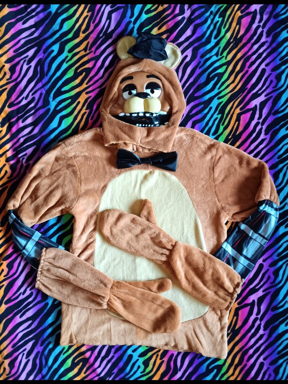 🖤 Rubie's Freddy Fazbear Costume Adult Small S FNAF Mask Five Nights Halloween